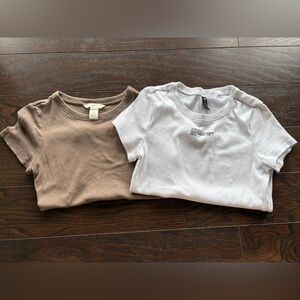 Set of Ribbed H&M shirts